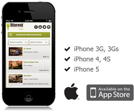 Book a Restaurant, Download mobile app